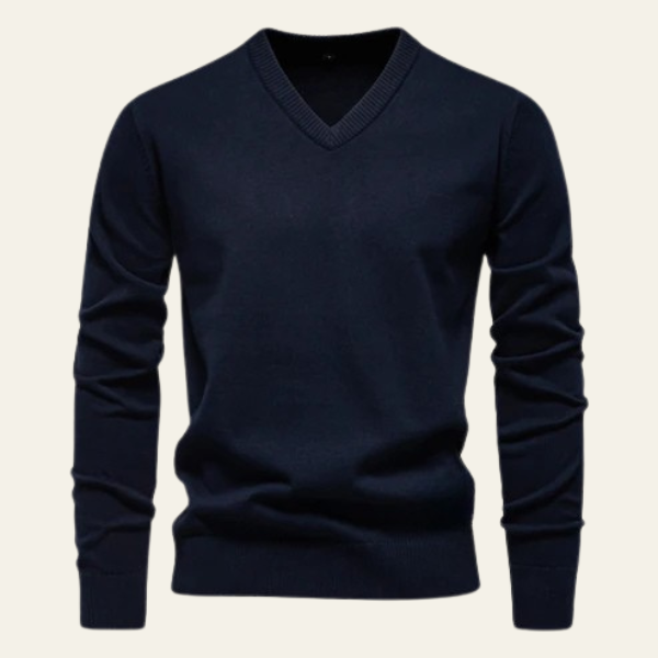 The Benton Classic V-Neck Knit Sweater