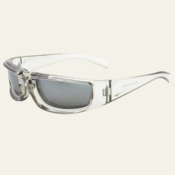 The Oslo Transparent Frame Rectangular Sunglasses
