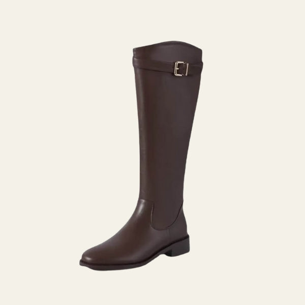 The Florence Buckle Knee-High Boots