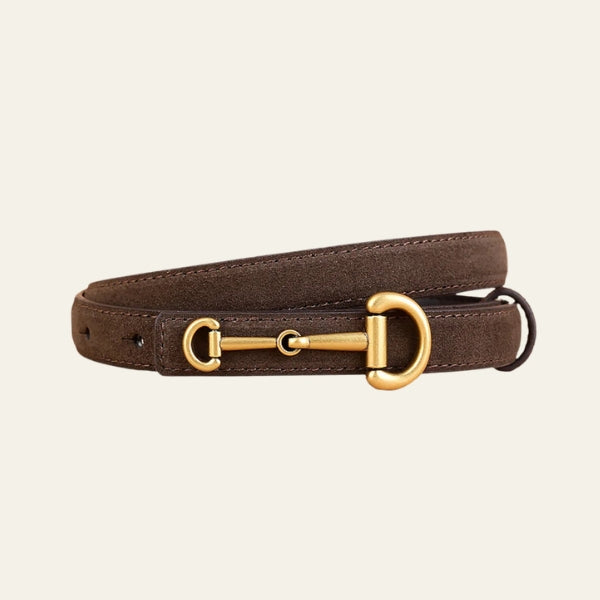 The Verona Suede-Effect Leather Belt
