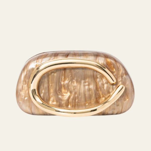 The Capri Sculptural Handle Clutch