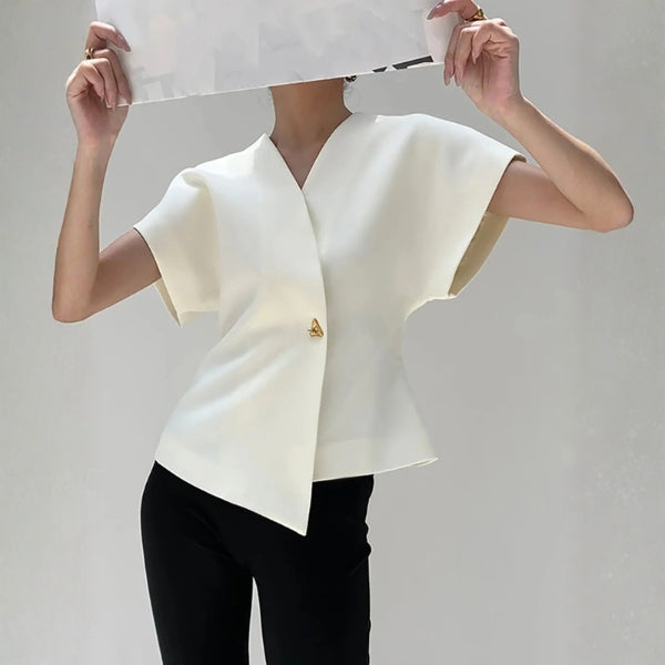 The Lucerne Structured Wrap Top