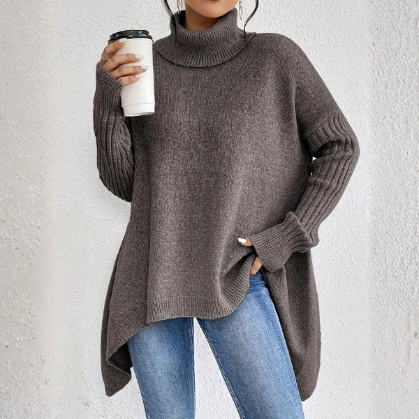 The Aspen Ribbed Turtleneck Oversized Sweater