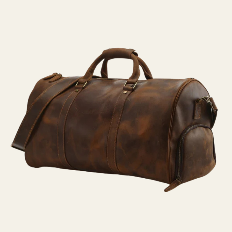 The Lucerne Leather Weekender Bag