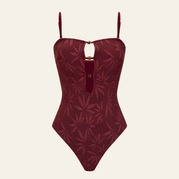 The Sorrento Beaded Mesh Swimsuit