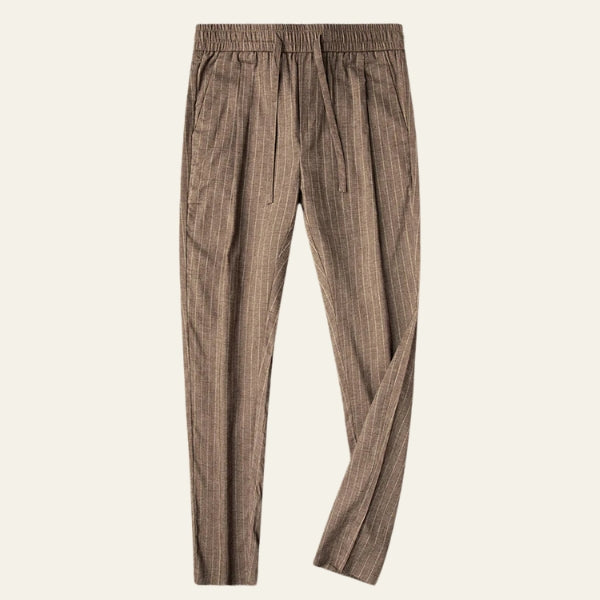 The Milano Pinstripe Drawstring Trousers