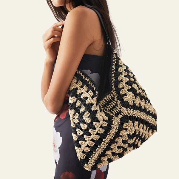 The Sorrento Crochet-Knit Shoulder Bag