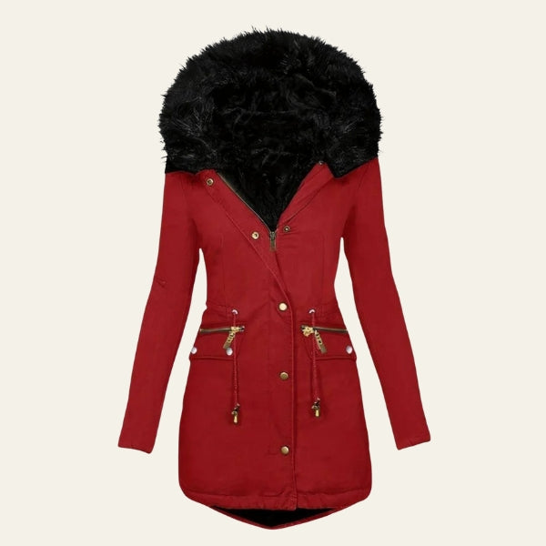 The Cindy Faux-Fur Hooded Parka Jacket