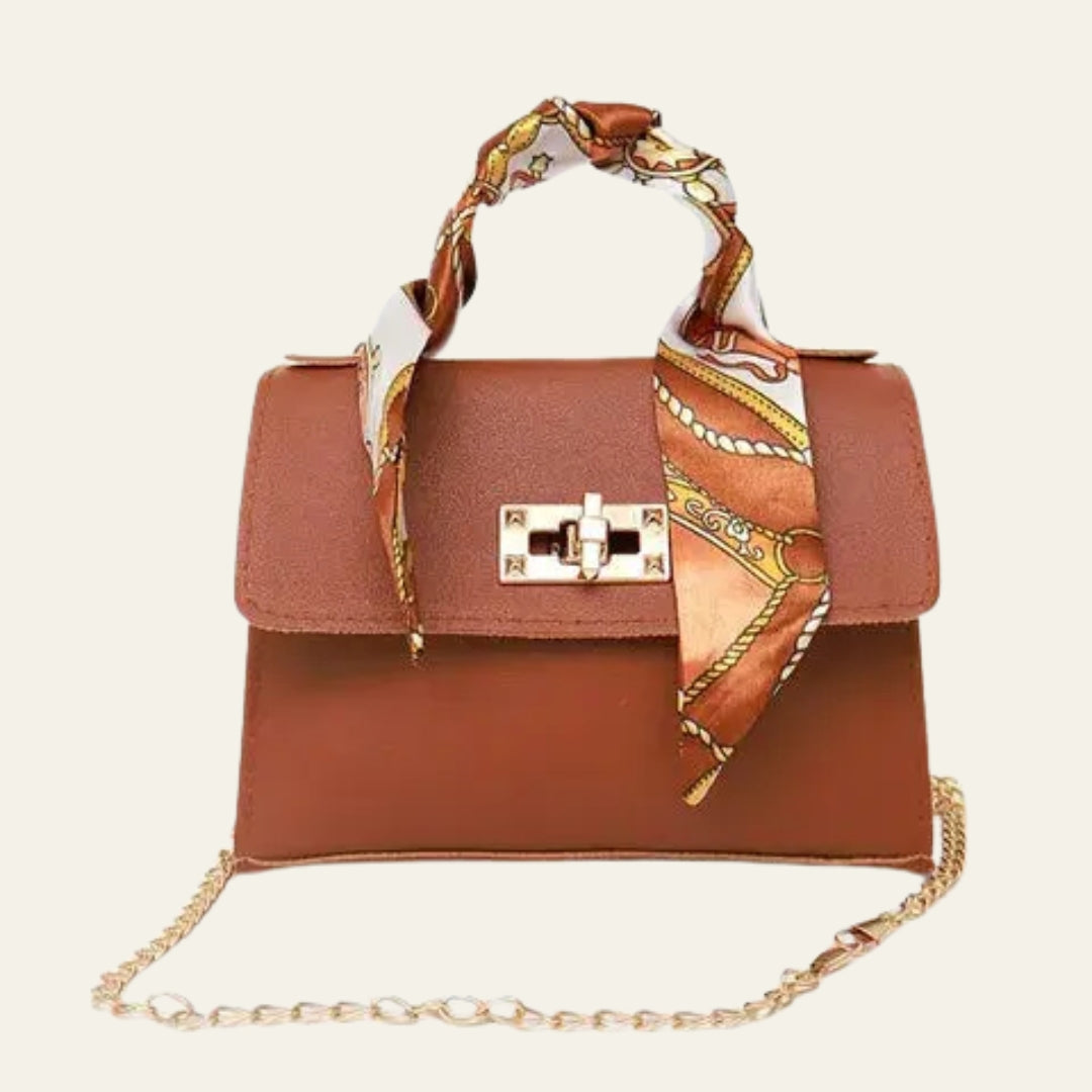 The Sorrento Scarf-Wrapped Top-Handle Mini Bag
