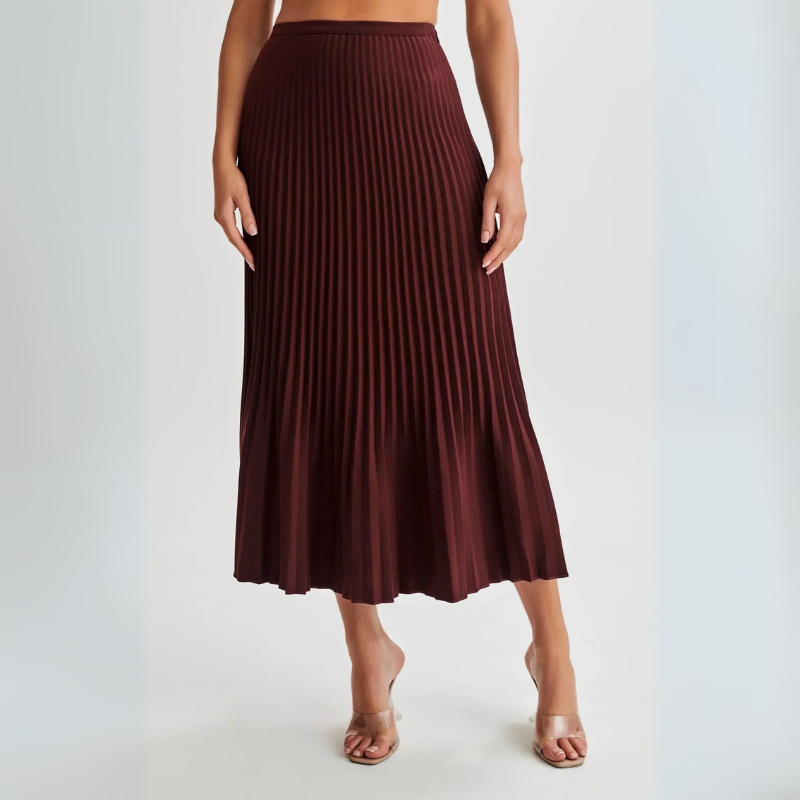 The Lucerne Pleated Maxi Skirt