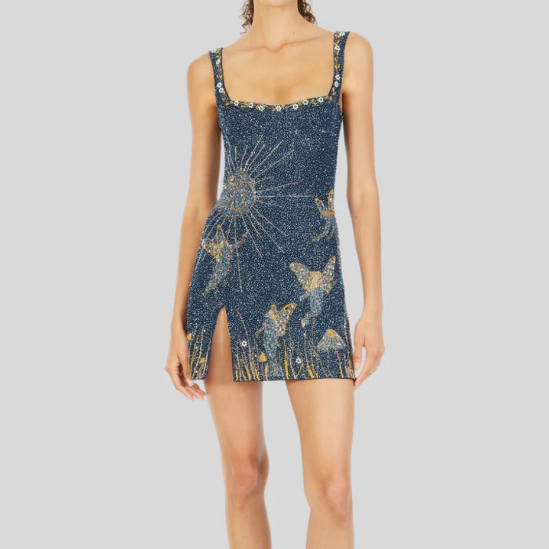 The Capri Embellished Sequin Mini Dress