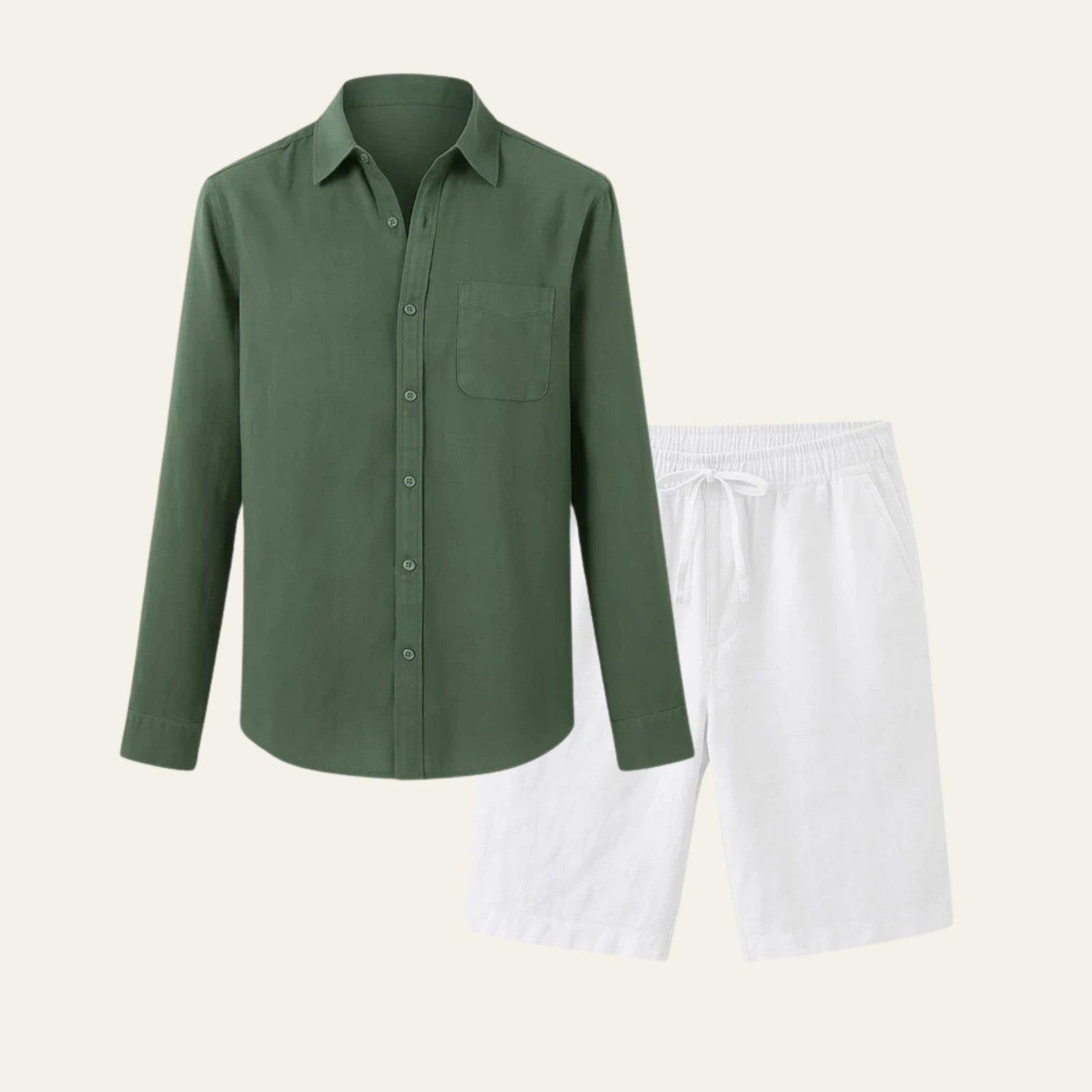 The Solstice Linen Set White