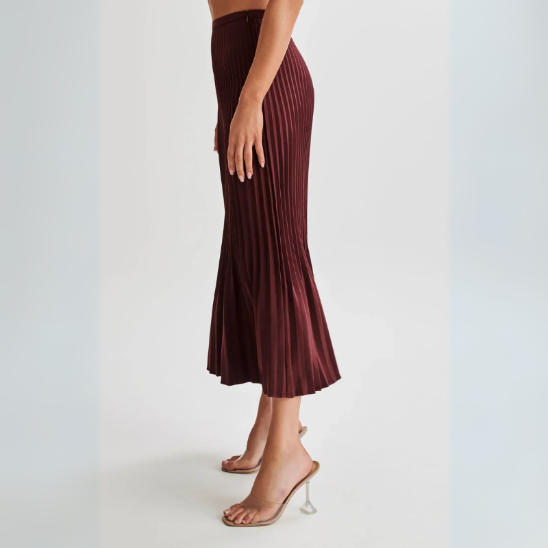 The Lucerne Pleated Maxi Skirt