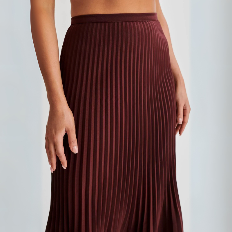 The Lucerne Pleated Maxi Skirt
