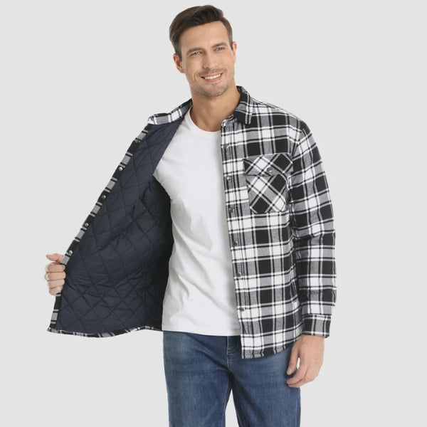 The Aspen Quilted Flannel Overshirt