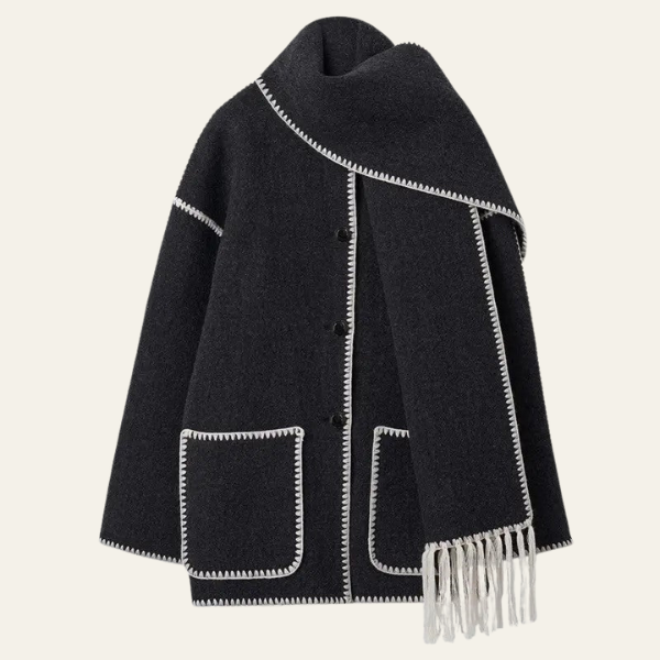 The Antwerp Wool Scarf Coat