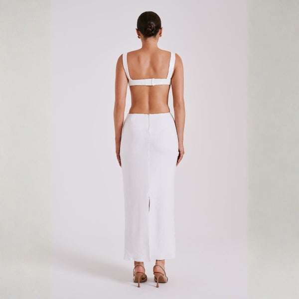 The Capri Cutout-Sequin Maxi Dress