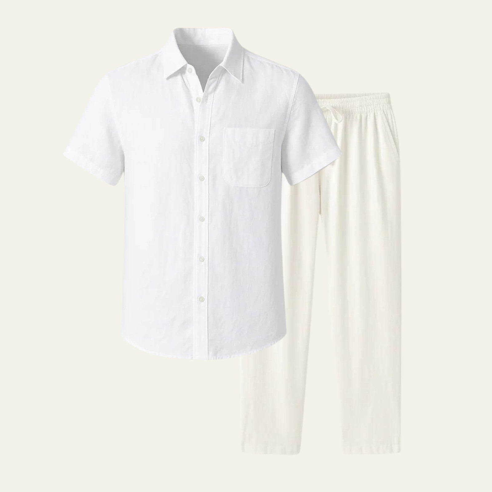 The Provençal Linen Set White
