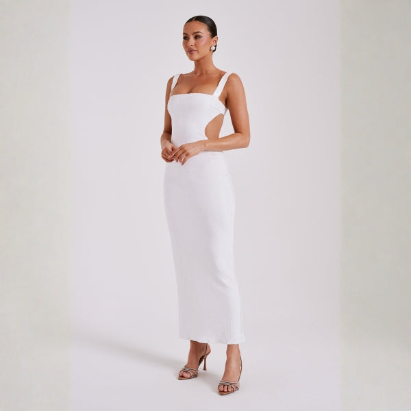 The Capri Cutout-Sequin Maxi Dress