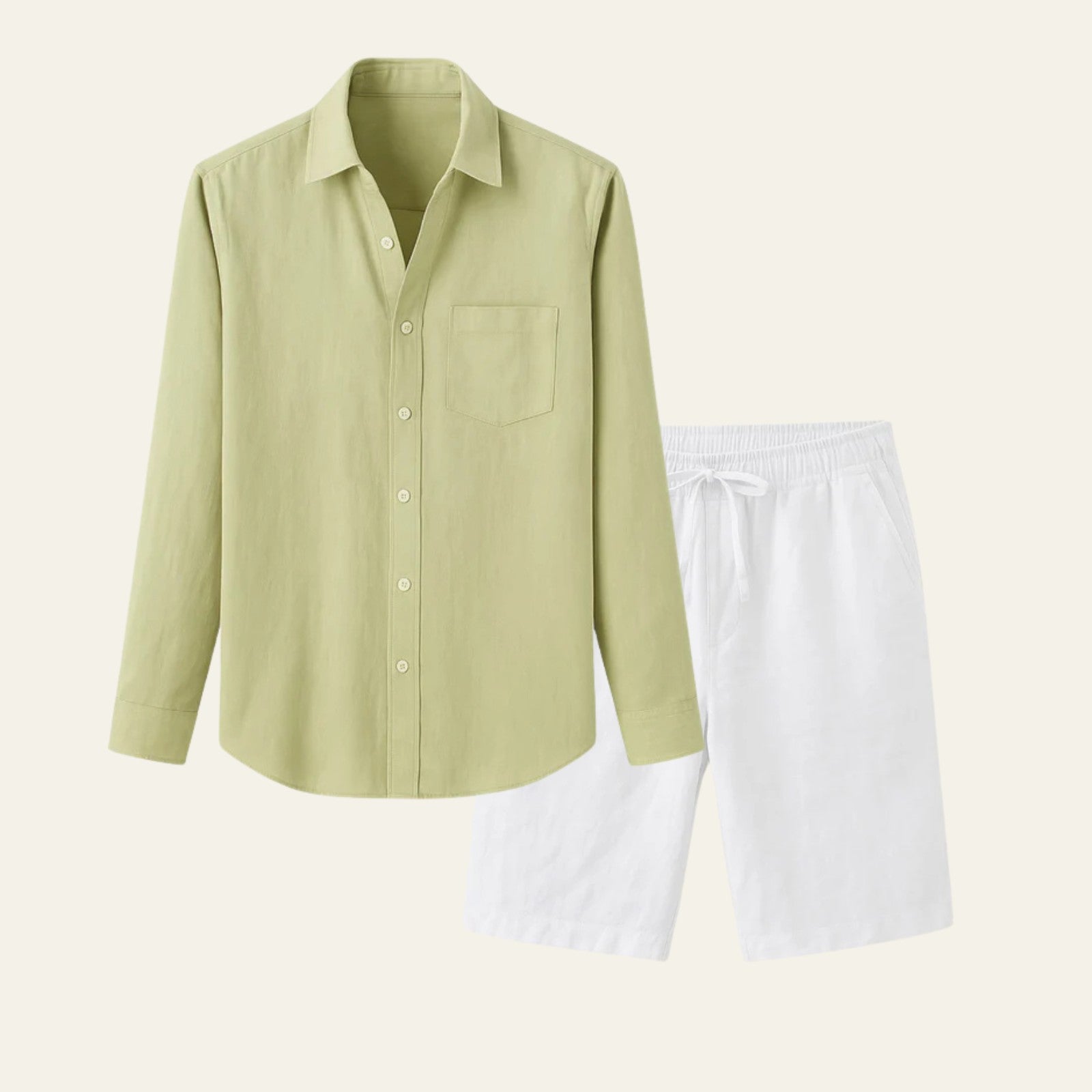 The Solstice Linen Set White