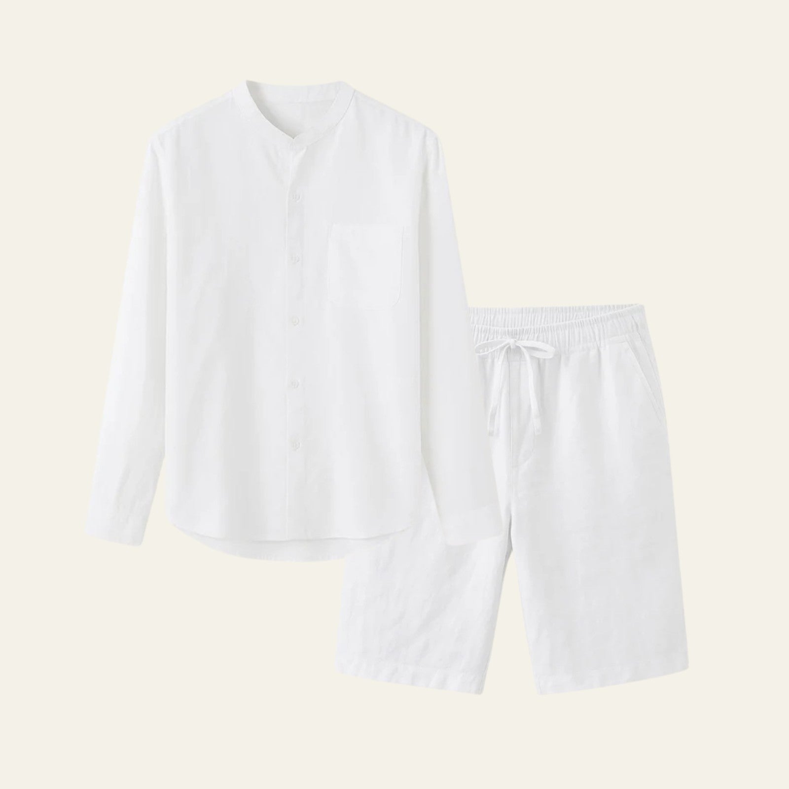 The Solstice Linen Set White