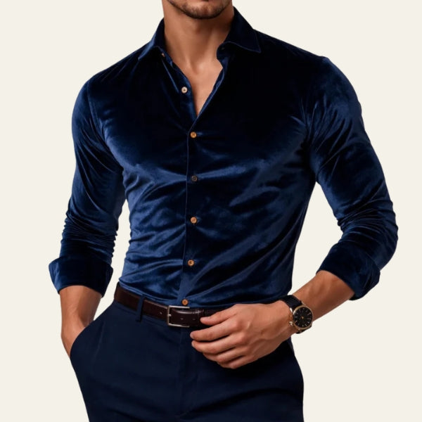 The Kensington Velvet-Touch Button Shirt