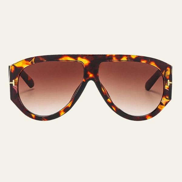 The Capri Tortoiseshell Shield Sunglasses