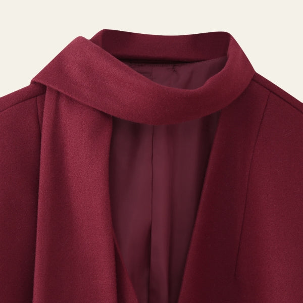 The Florence Scarf-Detail Short Coat