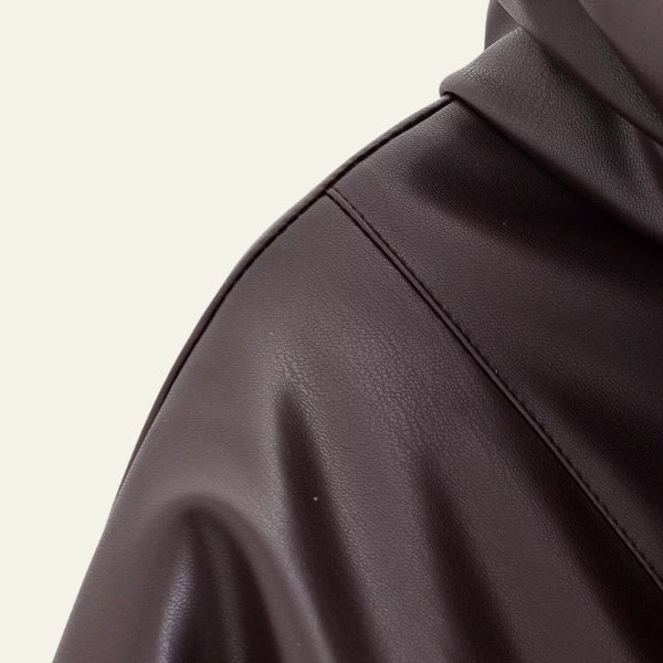 The Aspen Puffer-Collar Cropped Jacket