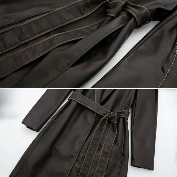 The Milan Leather Trench Coat