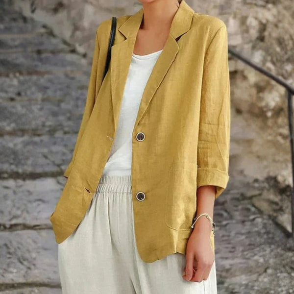 The Siena Double-Button Relaxed Blazer