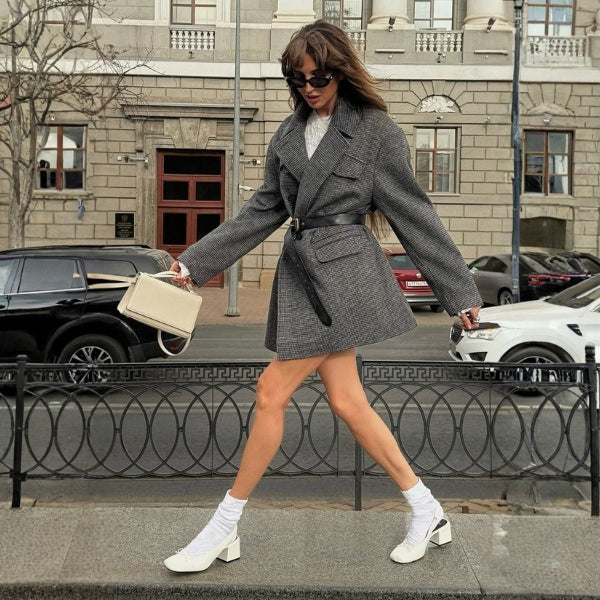 The Paris Belted Double-Breasted Coat