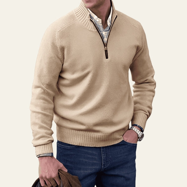 The Hudson Half-Zip Knit Sweater