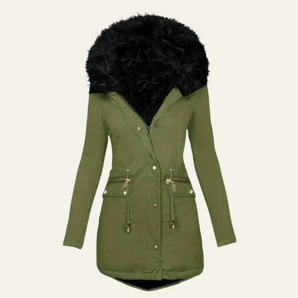 The Cindy Faux-Fur Hooded Parka Jacket