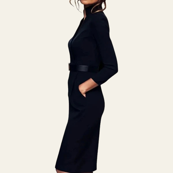 The London Belted Sheath Dress