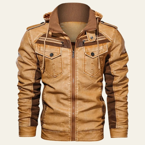 The Oslo Contrast-Panel Hooded Jacket