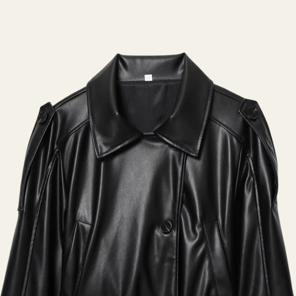 The Milan Belted Leather Jacket