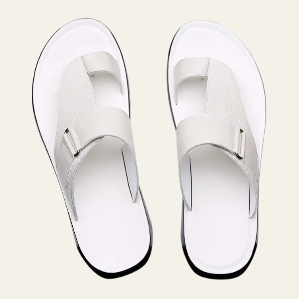 The Riviera Geometric-Embossed Slides