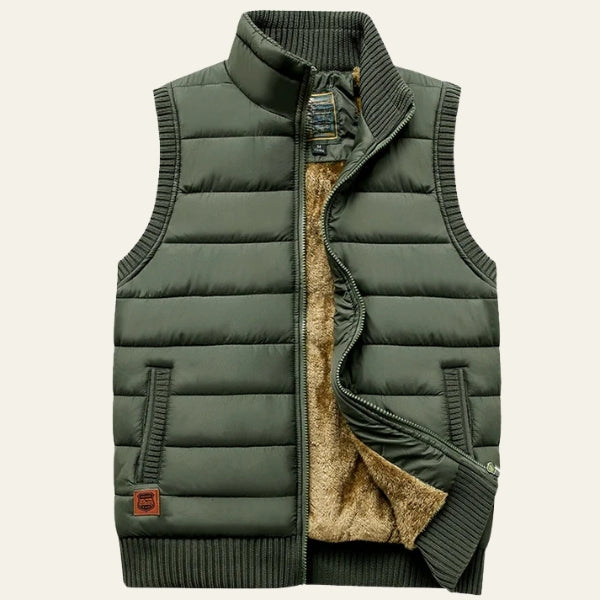 The Nordic Fleece-Lined Padded Vest