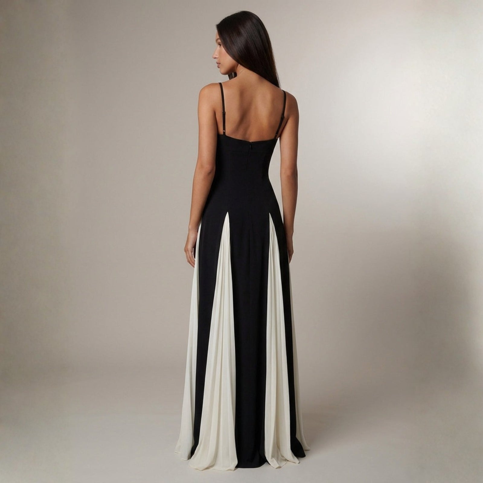 The Atlas Contrast Panel Maxi Dress