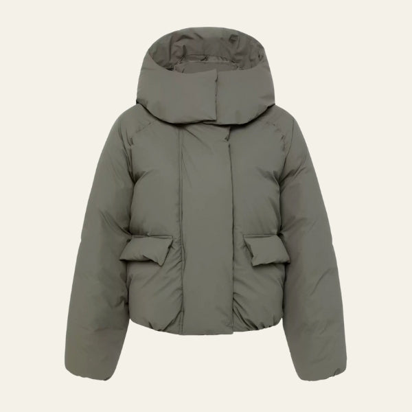 The Aspen Hooded Cropped Puffer Jacket