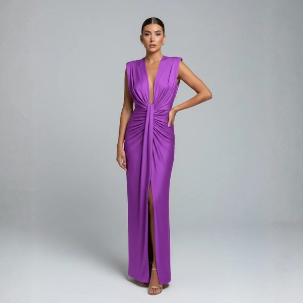 The Monaco Twisted-Front Maxi Dress