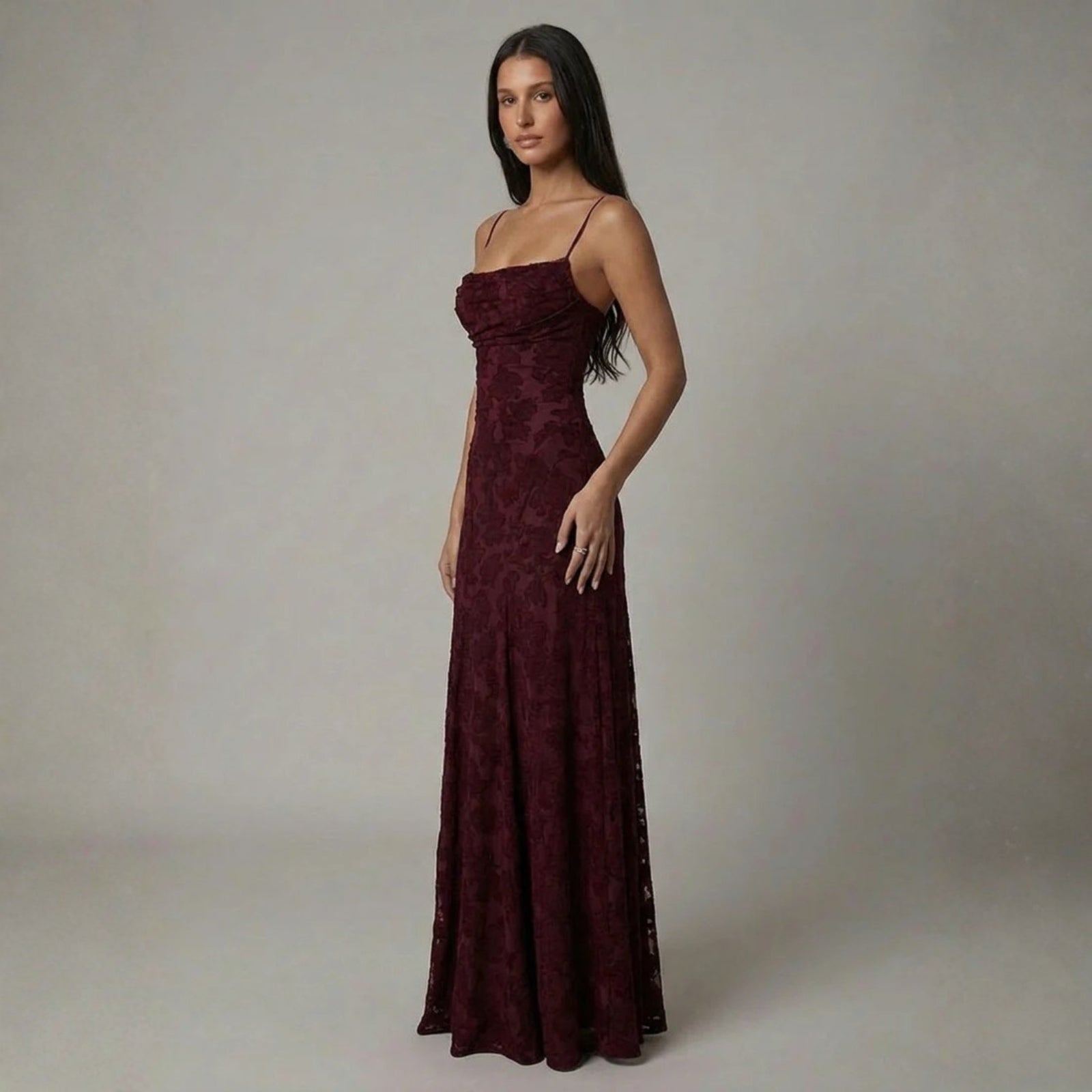 The Verona Lace-Up Back Maxi Dress