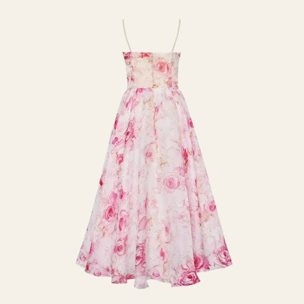 The Amalfi Fitted-Bodice Midi Dress