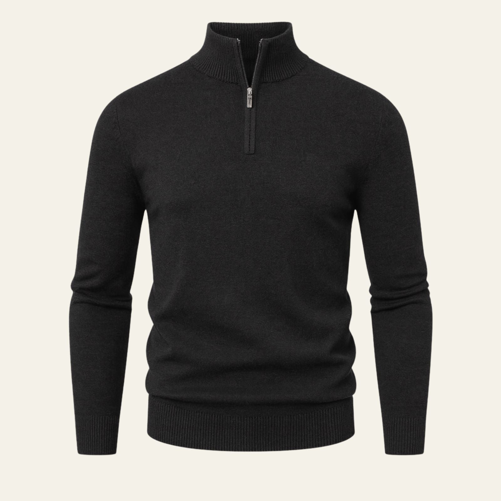 The Cortina Stand Collar Half-Zip Sweater