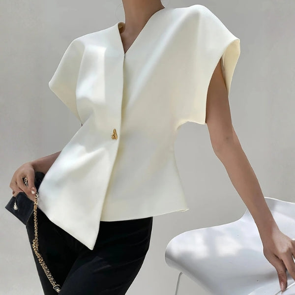 The Lucerne Structured Wrap Top