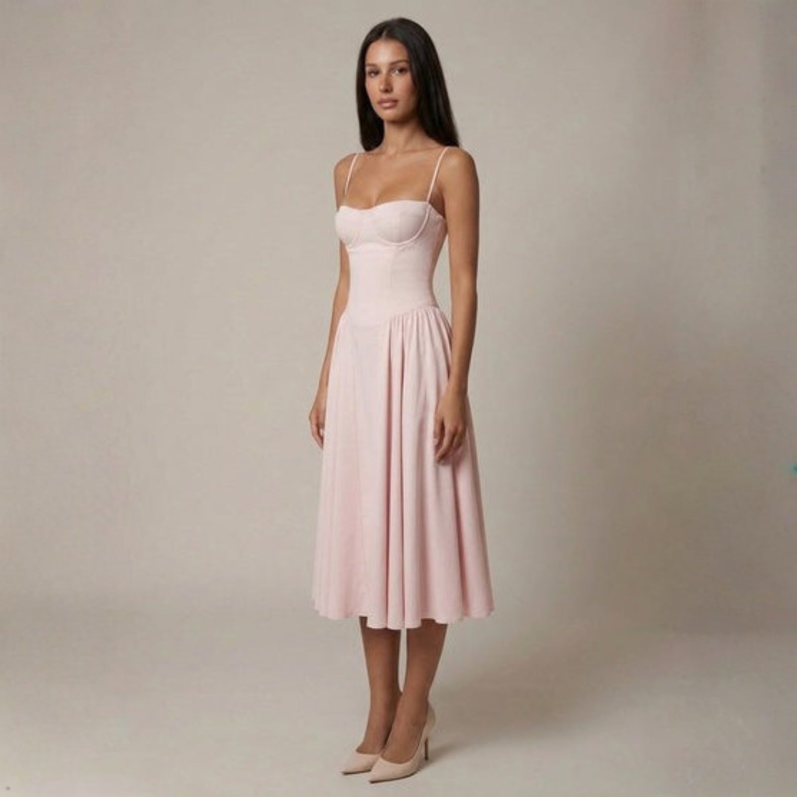 The Sorrento Bustier Pleated Dress