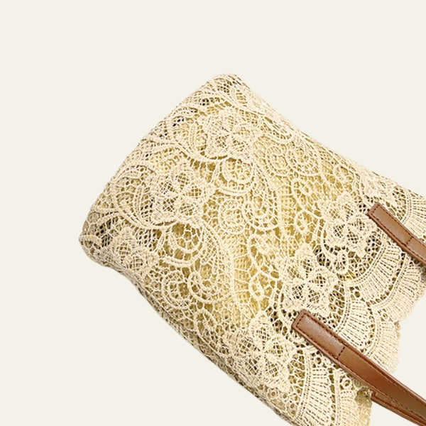 The Santorini Lace-Inspired Tote Bag