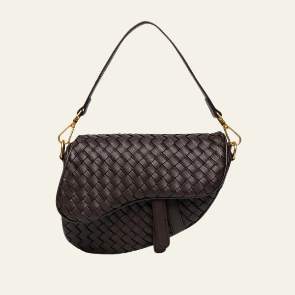 The Ravello Woven Flap Shoulder Bag