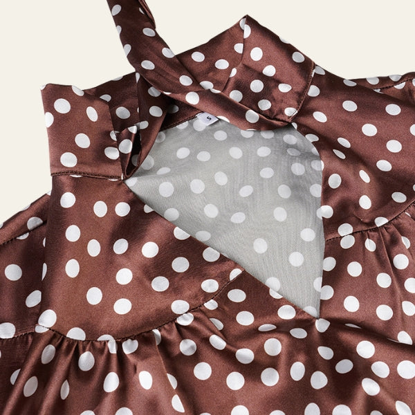 The Vienna Tie-Neck Polka Dot Blouse